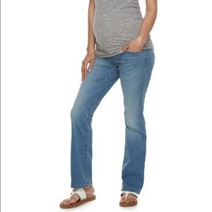 a:glow Full Belly Panel Bootcut Jeans